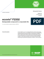 Ecovio F2332: Biodegradable Compound For Compostable Fi LM
