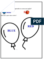 Azul e Vermelho em Inglês Rebekka