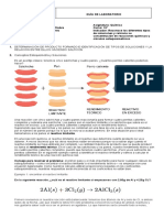 Guía de Laboratorio Estequiometria - Soluciones Química 10º