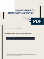 Cracking Passwords With John The Ripper