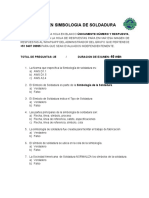 Examen de Simbologia de Soldadura