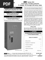 Download ASCO 300 series Auto Transfer Switch by Warren Woolsey SN50325417 doc pdf