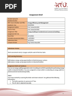 Assignment Brief 2 Energy Efficiency Management