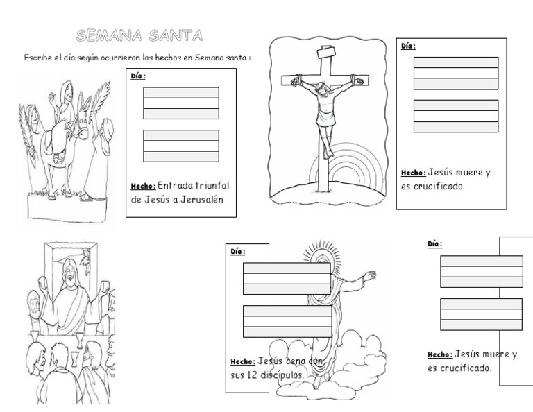 Actividades sobre la crucifixión de Jesús | PDF