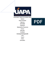 UAPA Matemática Financiera Tarea 5 Ejercicios Interés Compuesto