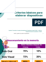 4. Criterios para elaborar diapositivas