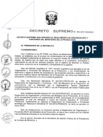 Rof de Ministerio de La Produccion D.S 002-2017-Produce