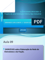 Projeto de fiação elétrica industrial