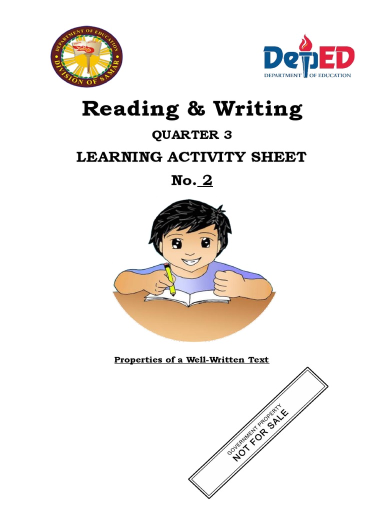 Las in Reading and Writing 2 PDF Printing Press Printing