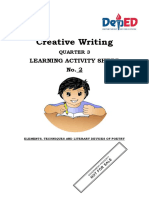 Creative Writing: Learning Activity Sheet No. 2
