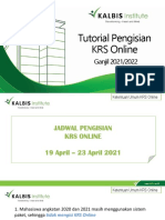 Tutorial Pengisian KRS Online: Ganjil 2021/2022