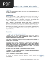 Como elaborar un reporte de laboratorio