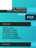 2018 DHBT 1 Ahlak Bi̇lgi̇si̇