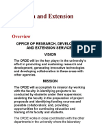 Research and Extension Services