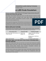 Kode kesalahan LED pada laptop Compaq