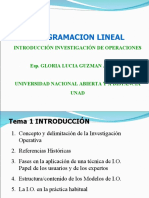Introduccion - IO PROGRAMACION LINEAL