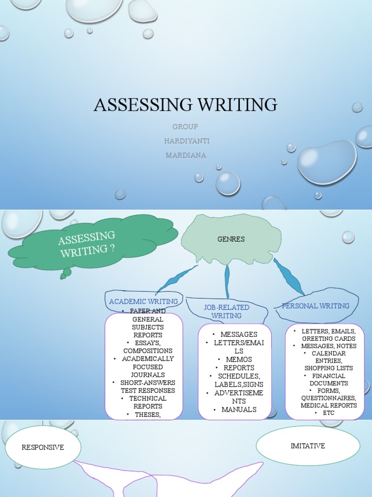 Types and Assessment of Writing Skills | PDF