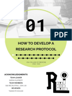 How To Develop A Research Protocol: Acknowledgments