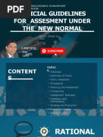 Assessment Guidelines Under The New Normal Powerpoint PResentation