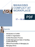 Managing Conflict at Work Training