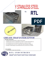 Quality Stainless Steel Grease Trap