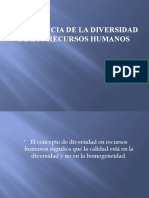 Importancia de La Diversidad de Los Recursos Humanos