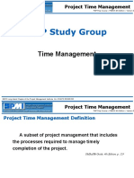 PMP Study Group: Time Management