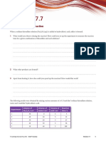 Worksheet 7.7 Chemistry Acid and Thiosulfate Reaction