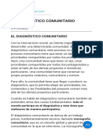 El Diagnóstico Comunitario