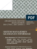 Awareness ISO 27001, ISO 20000-1