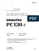 Shop Manual Komatsu Excavator Pc 130f-7