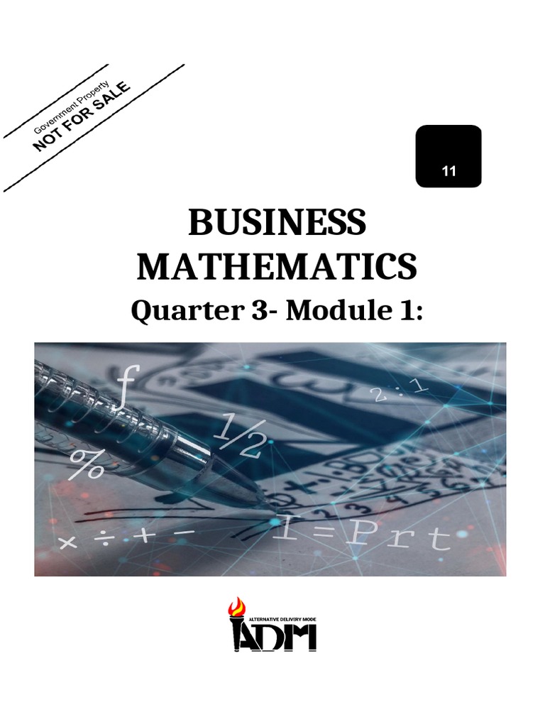 Business Mathematics: Quarter 3-Module 1 | PDF | Gross Margin ...