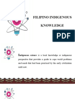 Filipino Indigenous Knowledge: Sub Code: 00201