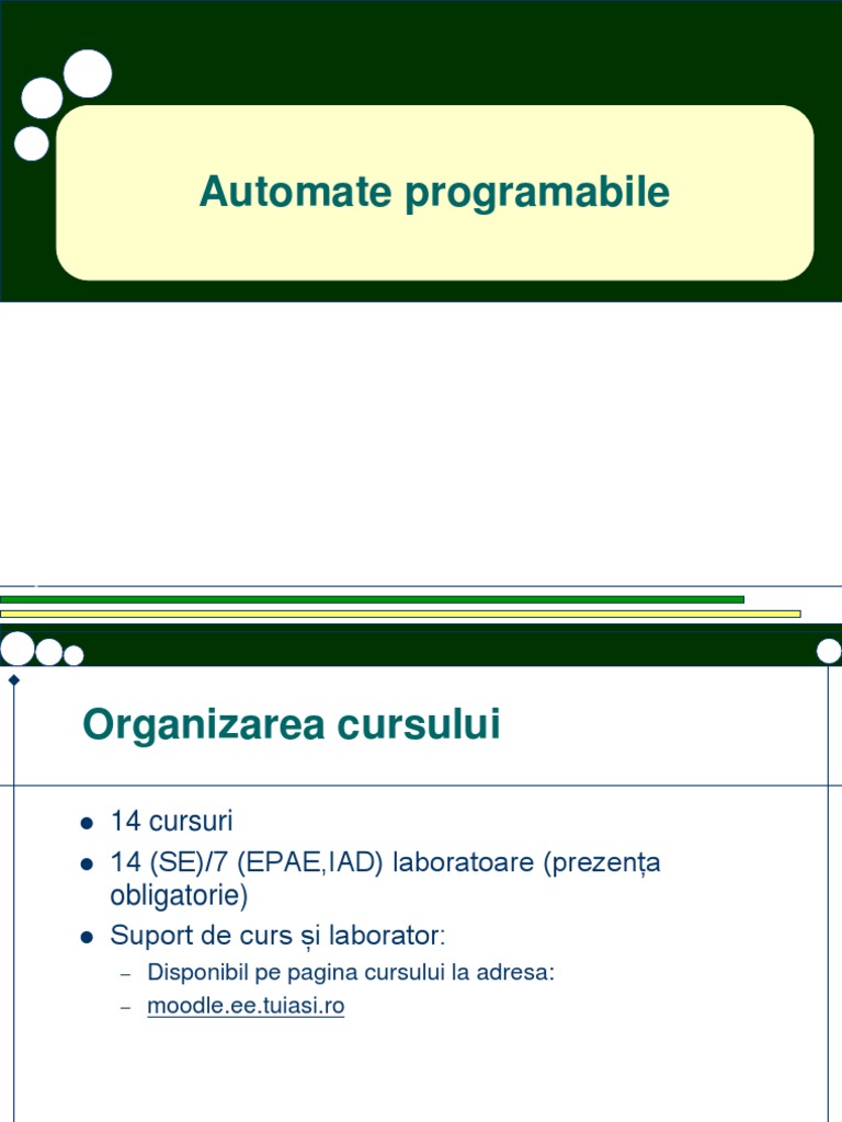 01 Introducere in Automate Programabile | PDF