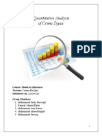 Quantitative Analysis of Crime Types