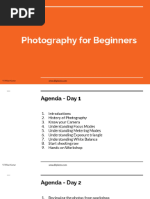 Photography For Beginners: VTR Ravi Kumar