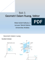 3 Geometri Dalam Ruang, Vektor