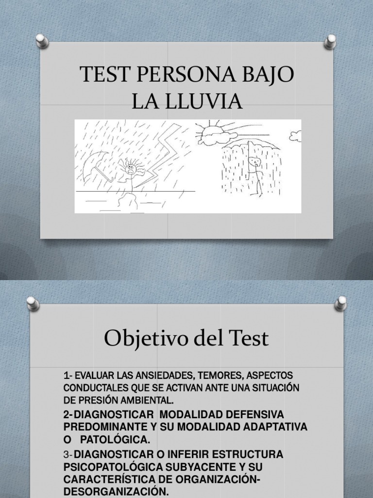 Test Persona Bajo La Lluvia | PDF | Ansiedad | Parto