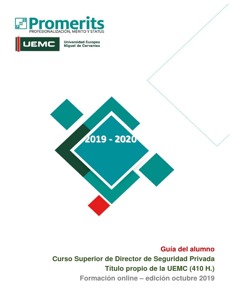 Curso Superior de Director de Seguridad | PDF | La seguridad ...