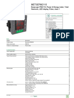 PM2110 EasyLogic Power & Energy Meter Data Sheet