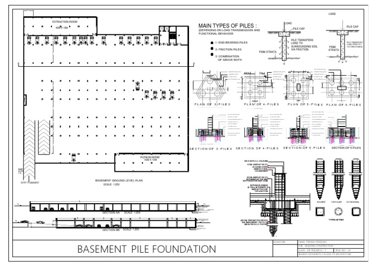 Pile Foundation Basement: Main Types of Piles | PDF | Deep Foundation ...