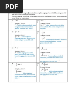 Praktis Kendiri 1 1a Tingkatan 4 Buku Teks Matematik Kssm Pdf