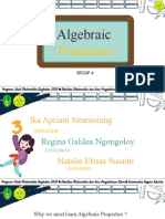 Algebraic Properties