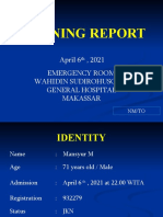 Morning Report: Emergency Room Wahidin Sudirohusodo General Hospital Makassar April 6, 2021