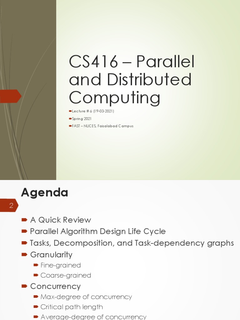 Granularity and Task Decomposition in Parallel Computing | PDF ...