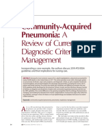 Community-Acquired Pneumonia: A: Review of Current Diagnostic Criteria and Management