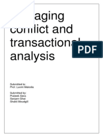 Managing conflict through transactional analysis