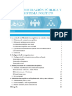 La Administración Pública y El Sistema Político