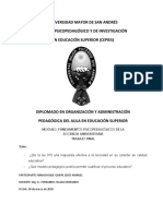 Dio La Ley 070 Una Respuesta Efectiva A La Sociedad en Su Carácter de Calidad Educativa