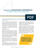 Driving Organizational Performance: Through Leadership Development